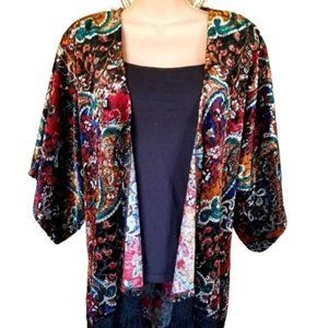 Women's Wrangler open jacket, size Large, velvet and fringe